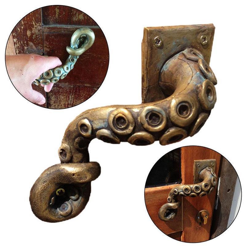 Furniture Hook Hardware - Bouton de porte pieuvre vintage, style