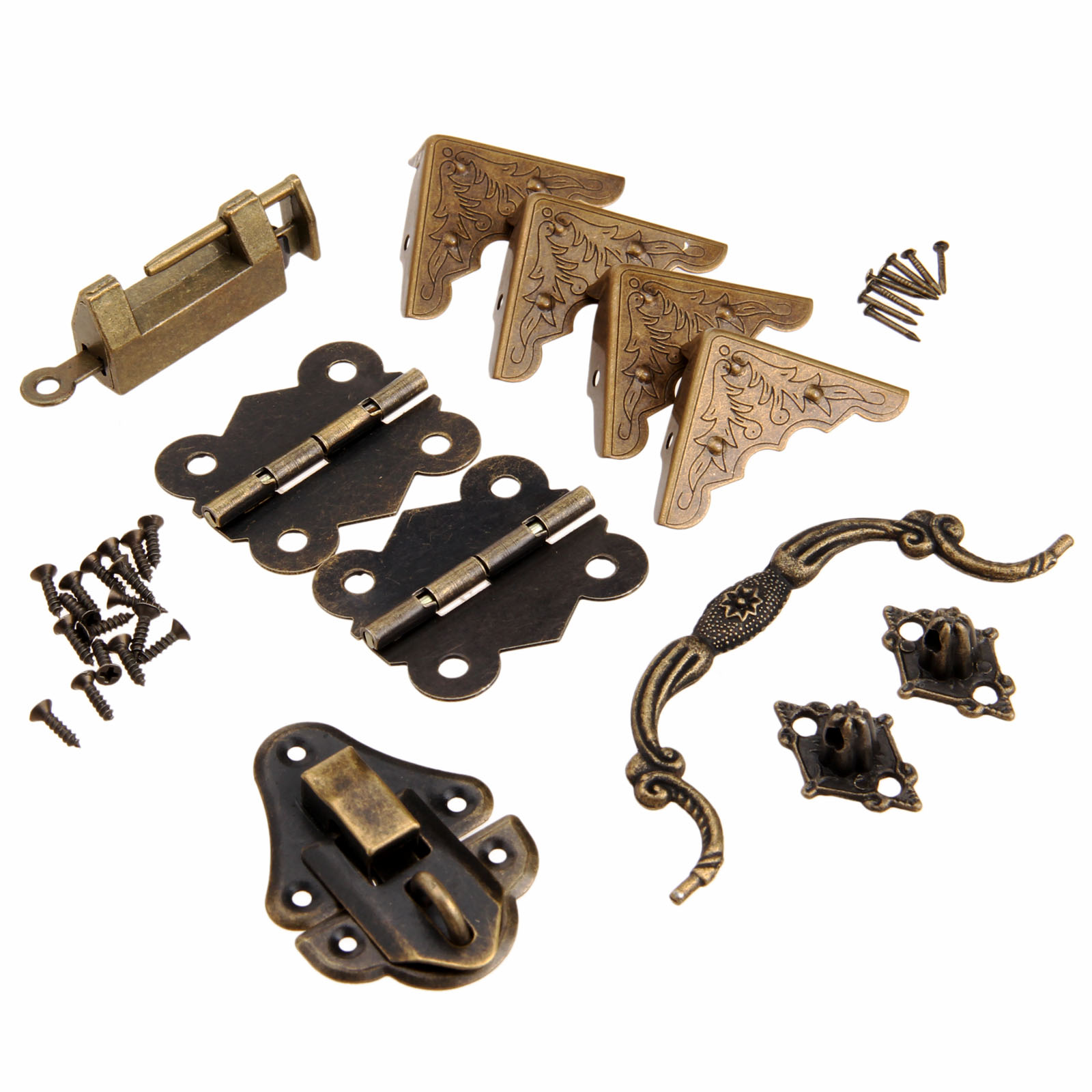 Furniture Hardware Antique - Loquet de boîte en bois antique,